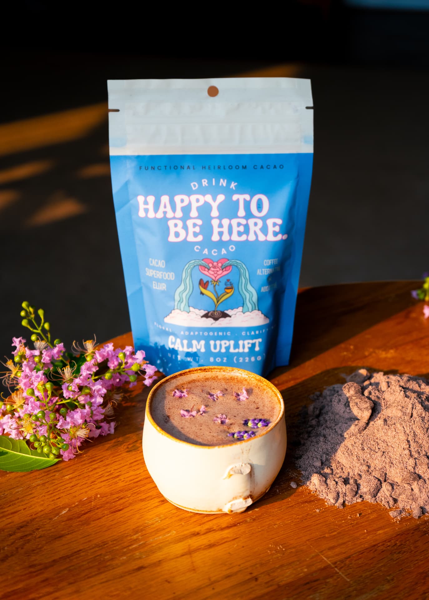 calm uplift | Happy Here Cacao